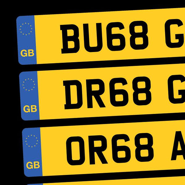 Banned '68 Number Plates